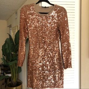 BCBGmaxazria Sequin Festive Sparkly Cocktail Dress